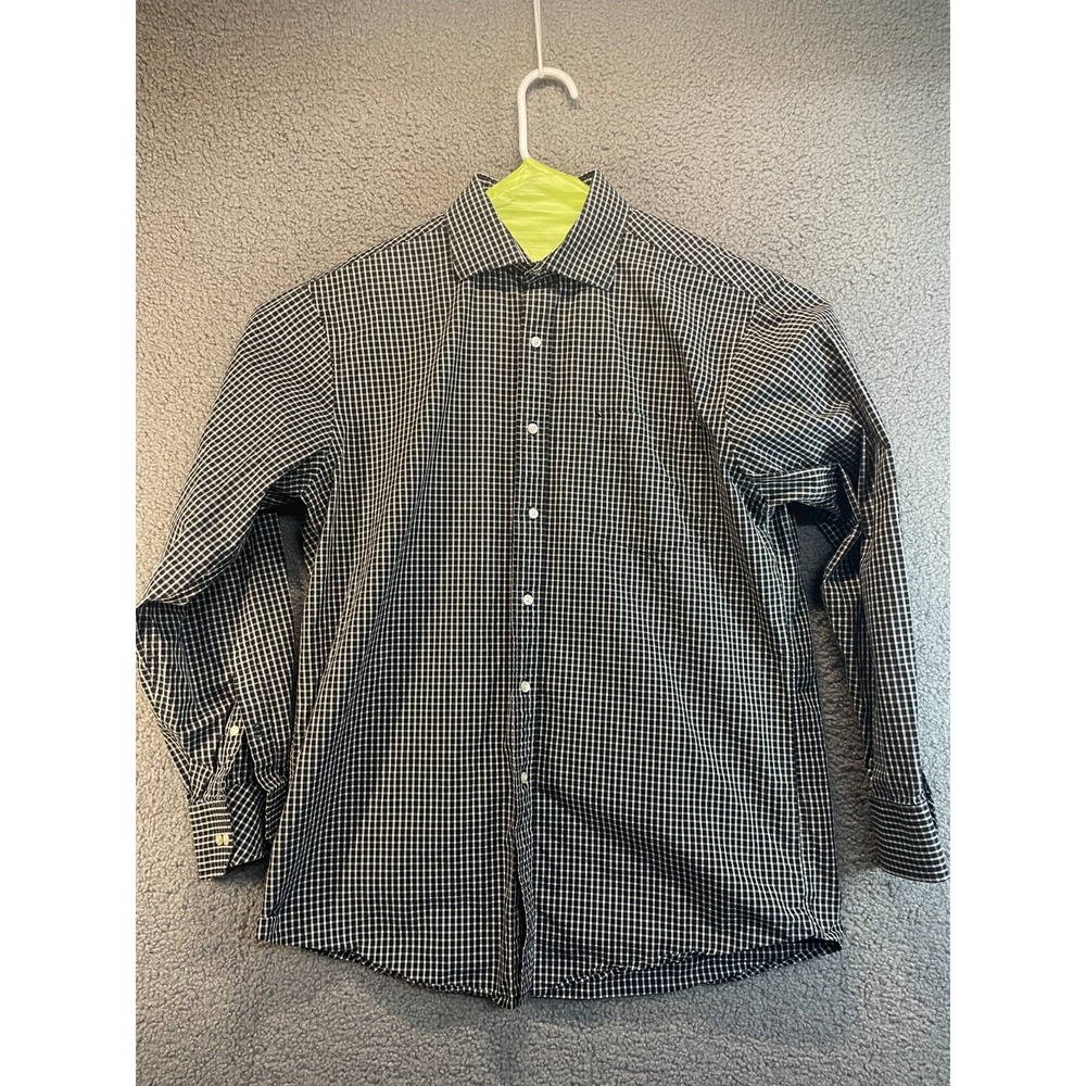 Tommy Hilfiger Men's All-Season Dress Shirt check 16 34/35 large